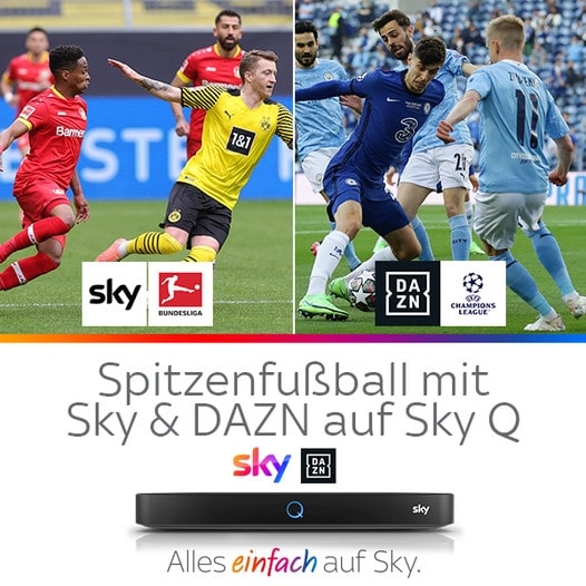 Dazn Bei Sky 21 22 So Geht S Jetzt Kombi Angebot Dazn Uber Sky Q