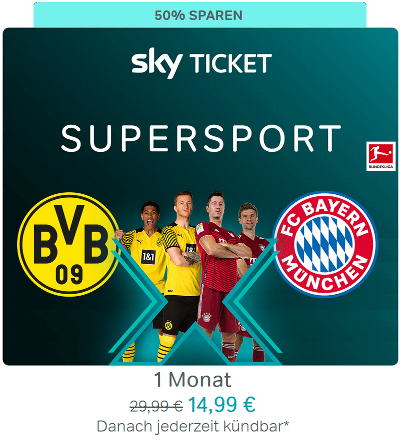 dortmund bayern live am 04 12 bei sky ticket ab 14 99