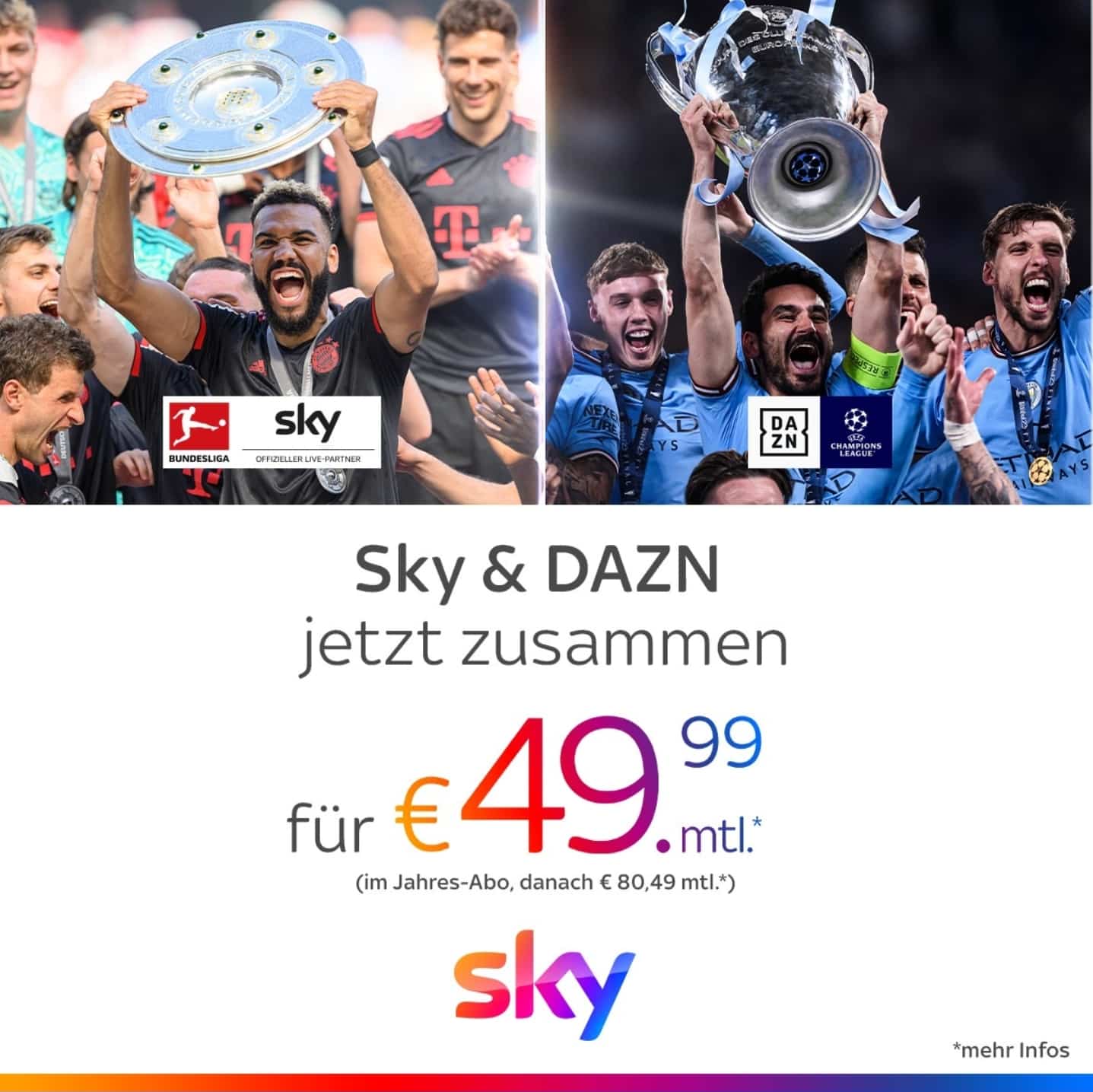 DAZN Bei Sky | Oktober 2023 | JETZT: Kombi-Angebot 24,99€ DAZN Mit Sky ...